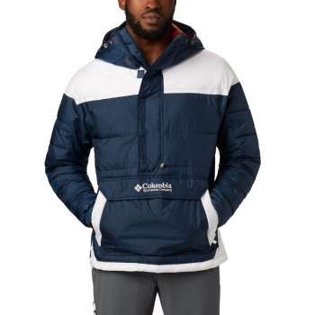 Columbia Muške Jakne - Lodge Insulated Tamnoplave Bijele | OFNH-89203